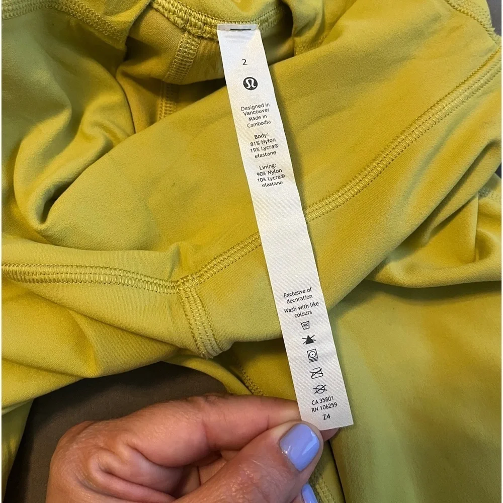 Lululemon Align in Yellow Pear size 2